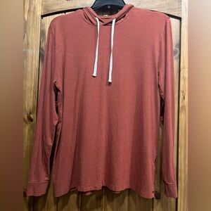 Duck Camp Men's Casual Rust Hoodie with Drawstrings